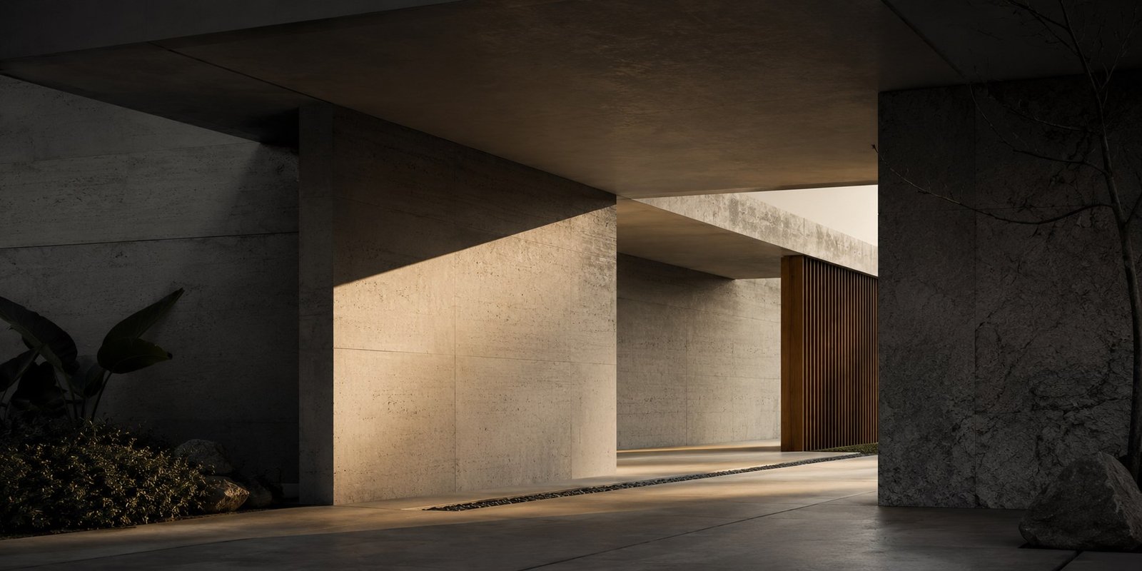 Acceso arquitectónico contemporáneo diseñado por Atmósfera Arquitectos